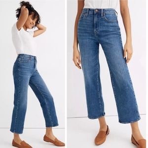 Madewell Slim Wide-leg Crop Jeans